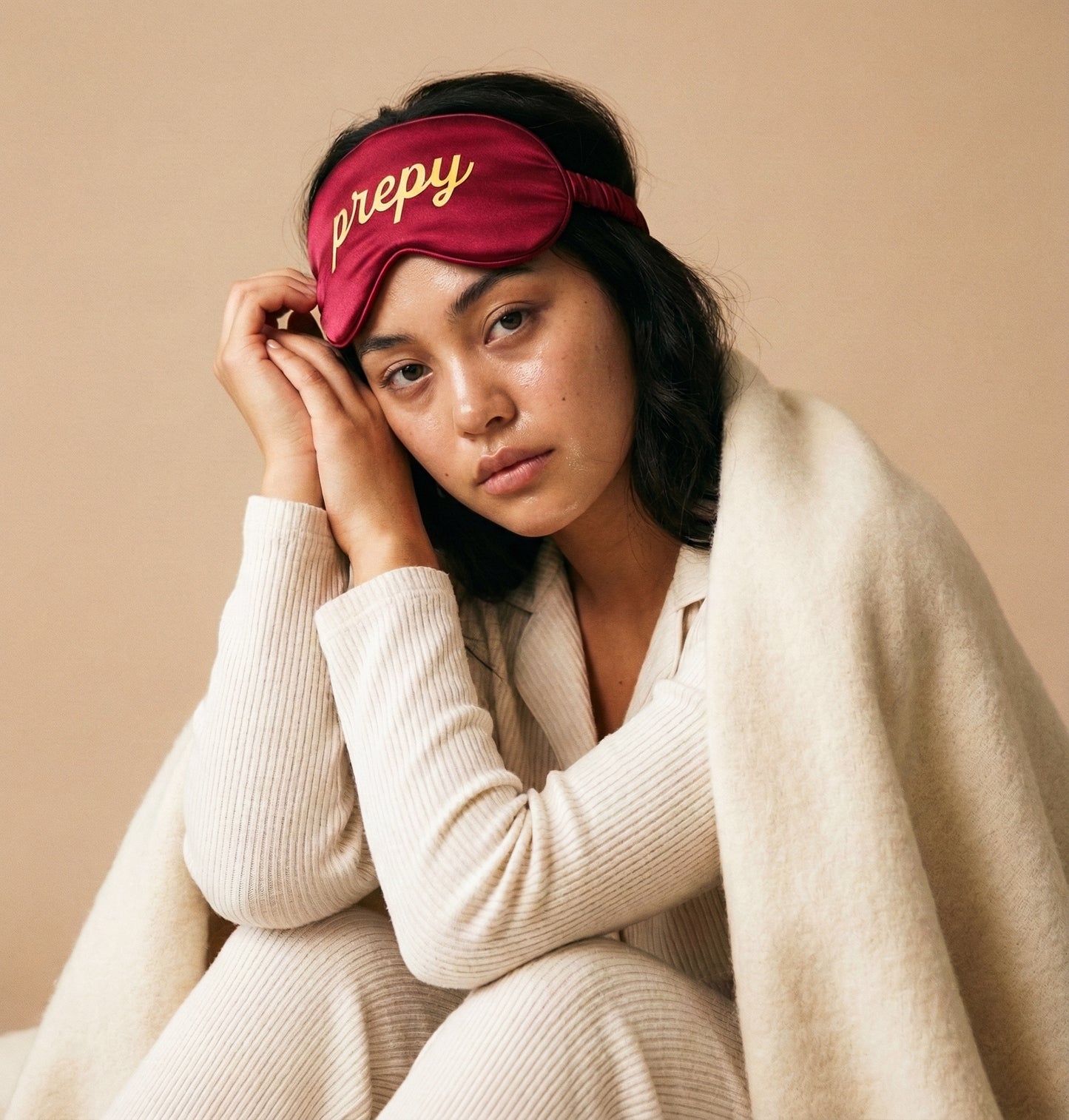 Prepy silk sleeping mask — Max & Louie