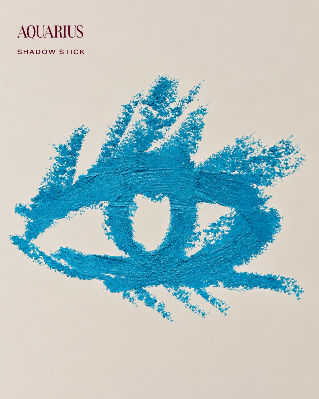 Shadow Stick swatch in Aquarius, a bright blue