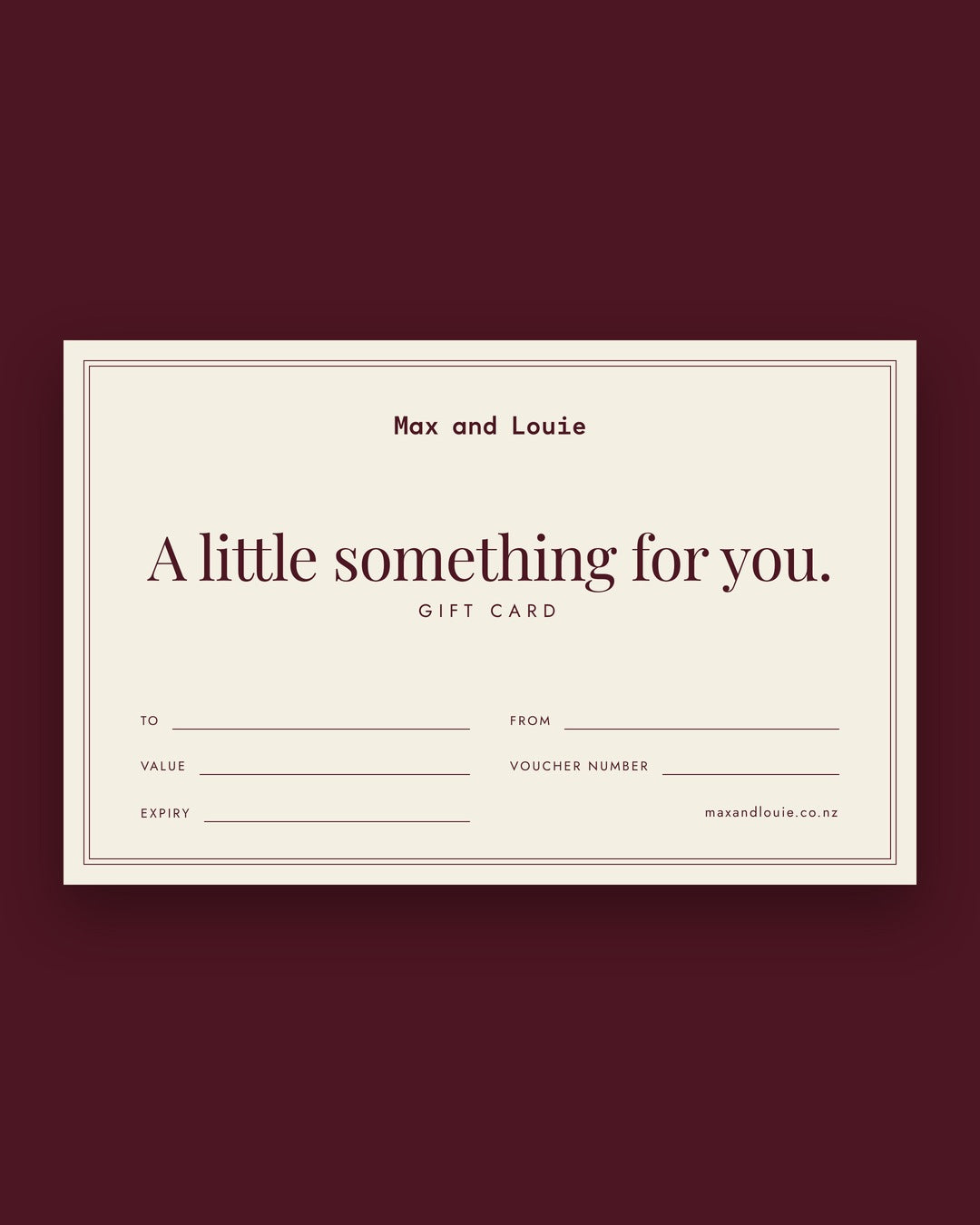 Max and Louie Gift Card