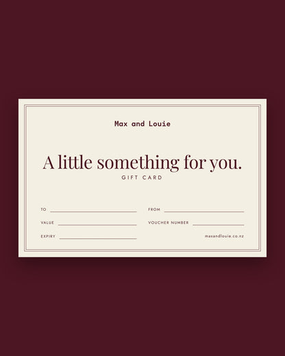 Max and Louie Gift Card