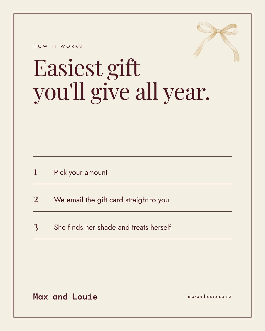 Max and Louie Gift Card