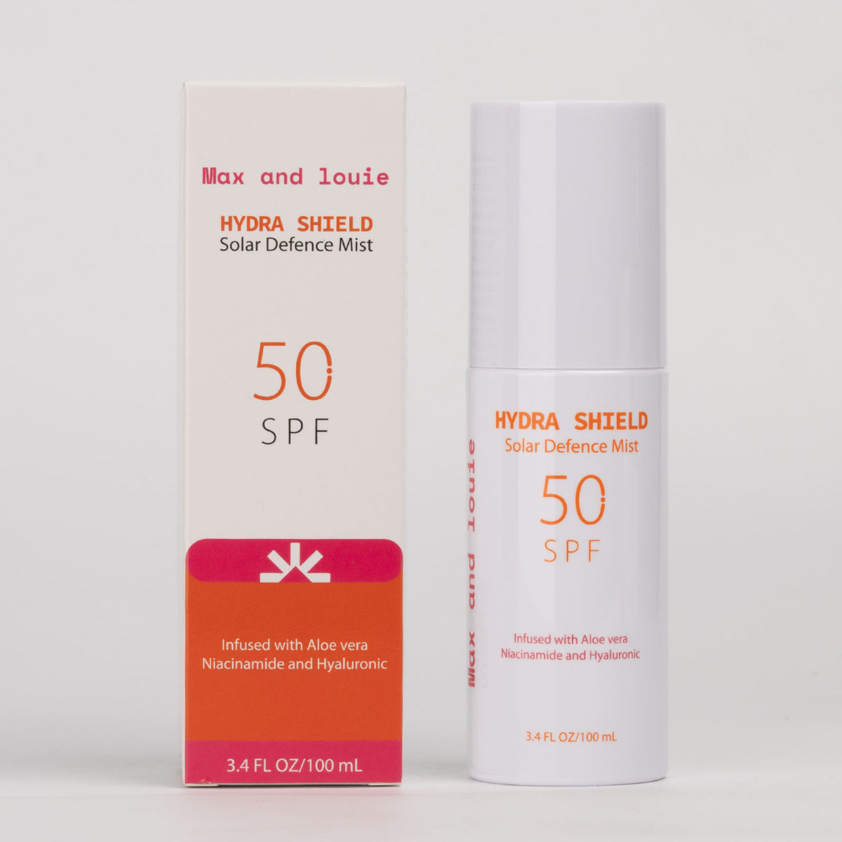 Hydra Shield setting spray SPF50 — Max & Louie
