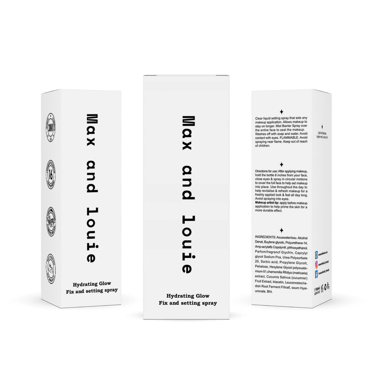 Glow and Hydrate fixing spray — Max & Louie