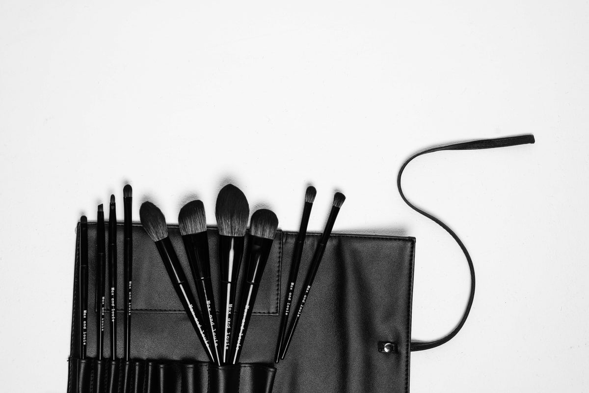 10 pc brush set and case