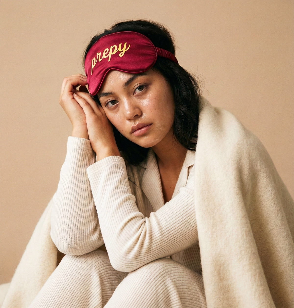 Prepy silk sleeping mask — Max & Louie