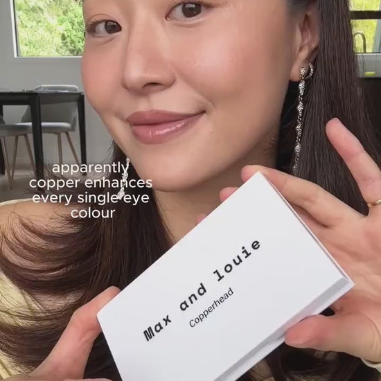 A warm copper eye with the Copperhead Eyeshadow Palette